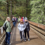 Moulton Falls – Monday Hikers on Bridge