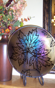 Maple Leaf Glass Bowl